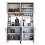 Hanah Home Gabinete Multipropósito JE176 - 3291 Blanco y Nuez